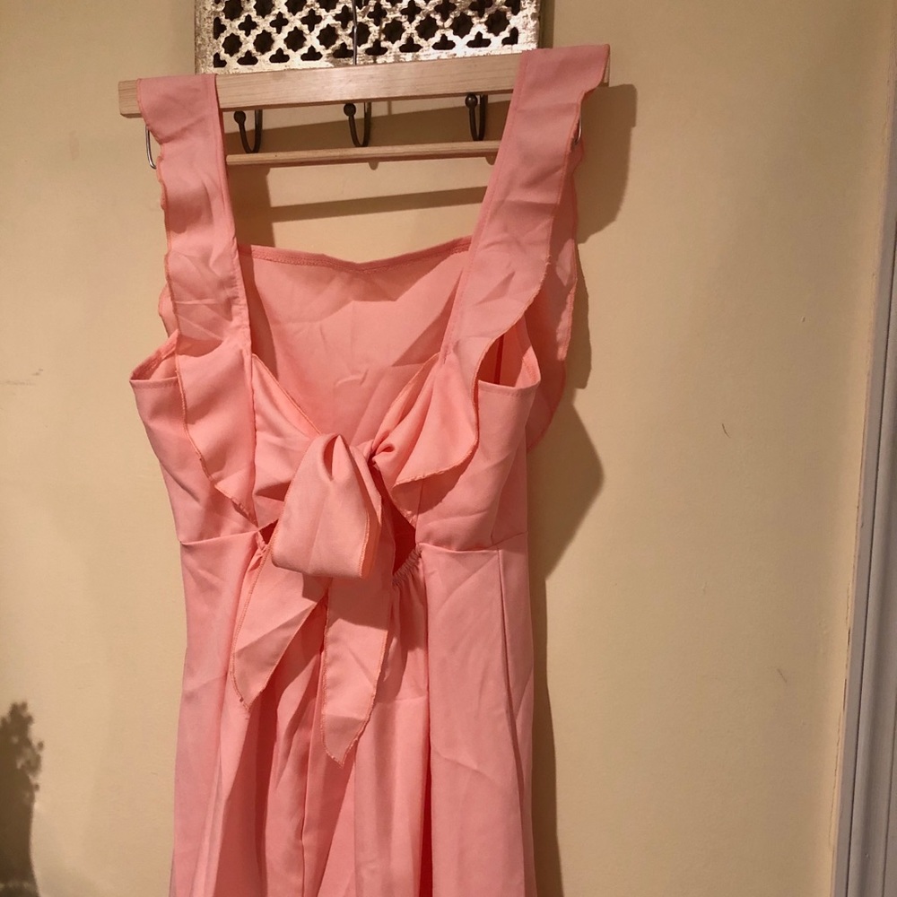 Pink mini dress